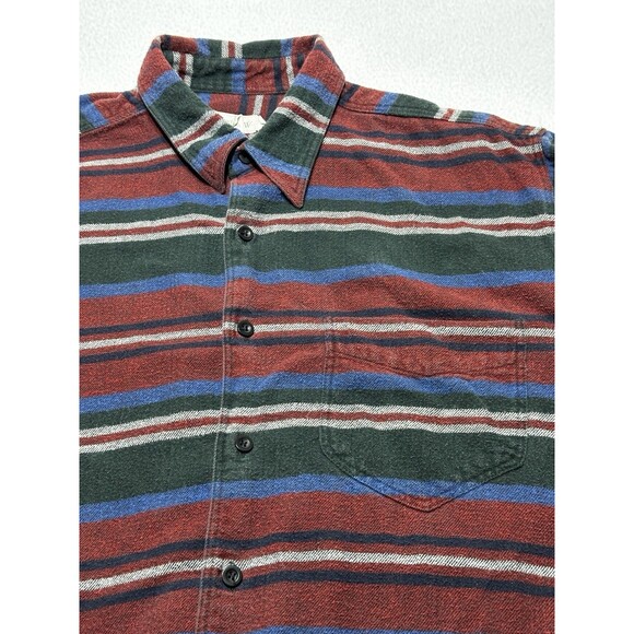 J Crew Shirt Mens Large Oarsman Rugby Polo Striped Heavy Long Sleeve*PEELING - Picture 2 of 10